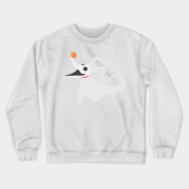 Zero from The Nightmare Before Christmas Crewneck Sweatshirt by gray-cat